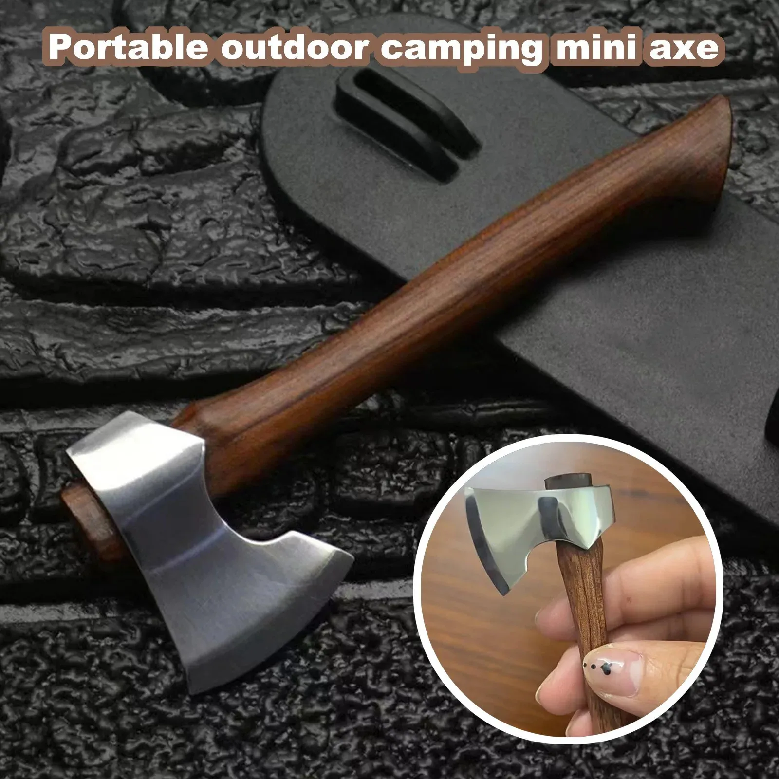 Edelstahl Scharfe Klinge Mini Axt Holzgriff Feste... Von 14,64 €