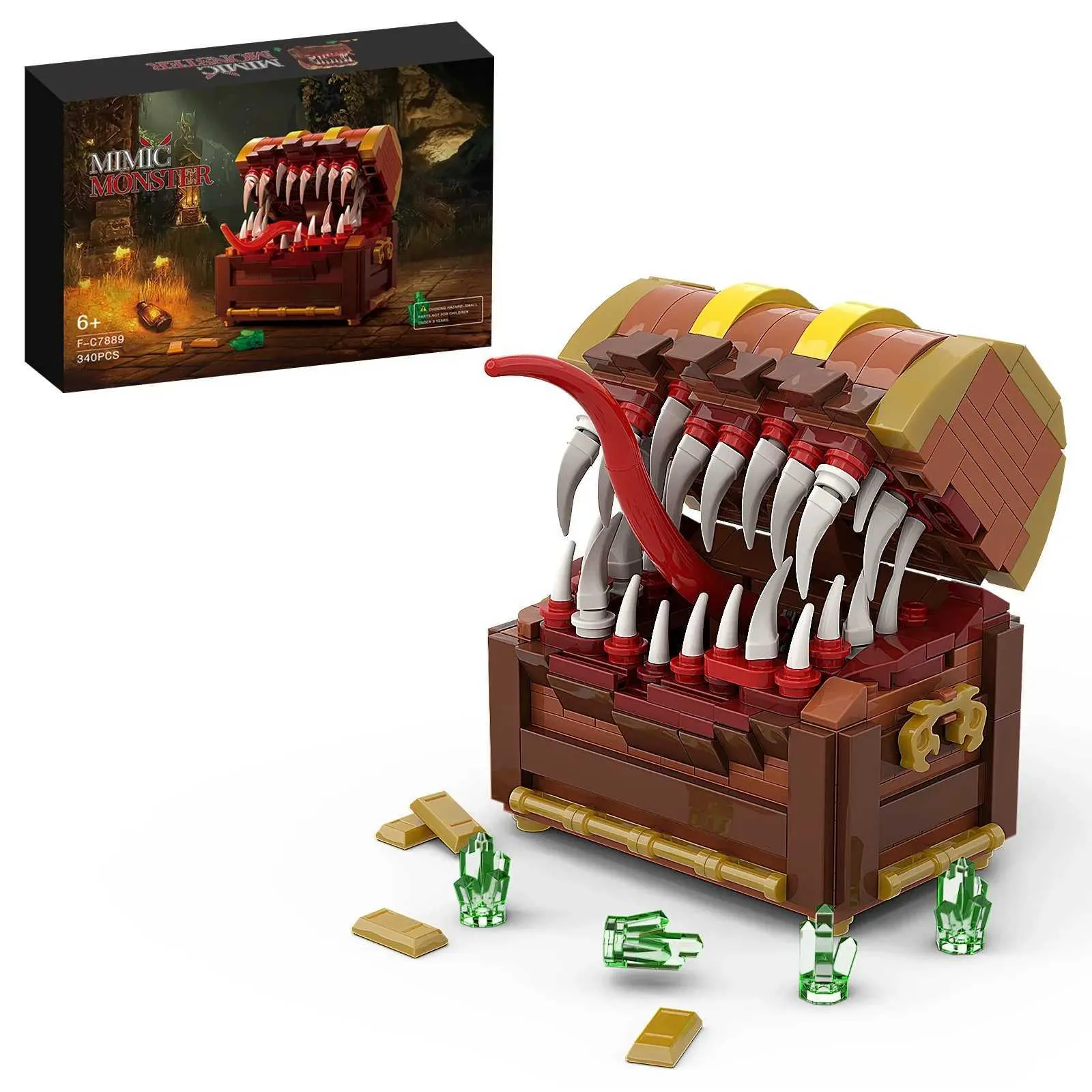 Mimic Chest Monster Building Block Kit, Pirate... From Dcjbgp, $15.79 ...