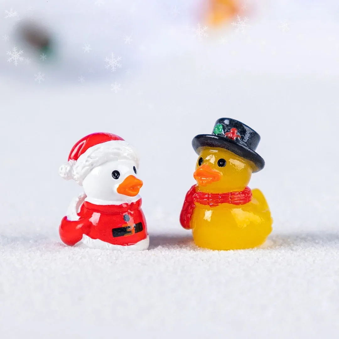 40 Figuras De Pato En Miniatura De Resina – 8 Diseños Temáticos: Unicornio, Navideño, Buceador Y Más. Impermeables, Ideales Para Decorar Casas De Muñecas, Jardines O Escritorios