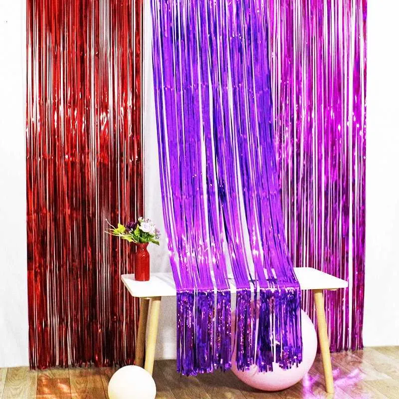 Nvzi -b - 5 tende con frange in lamina metallizzata verde, 99 x 200 cm, sfondo per cabina fotografica per compleanno, matrimonio, addio al nubilato, baby shower, vacanze, celebrazioni, addii al