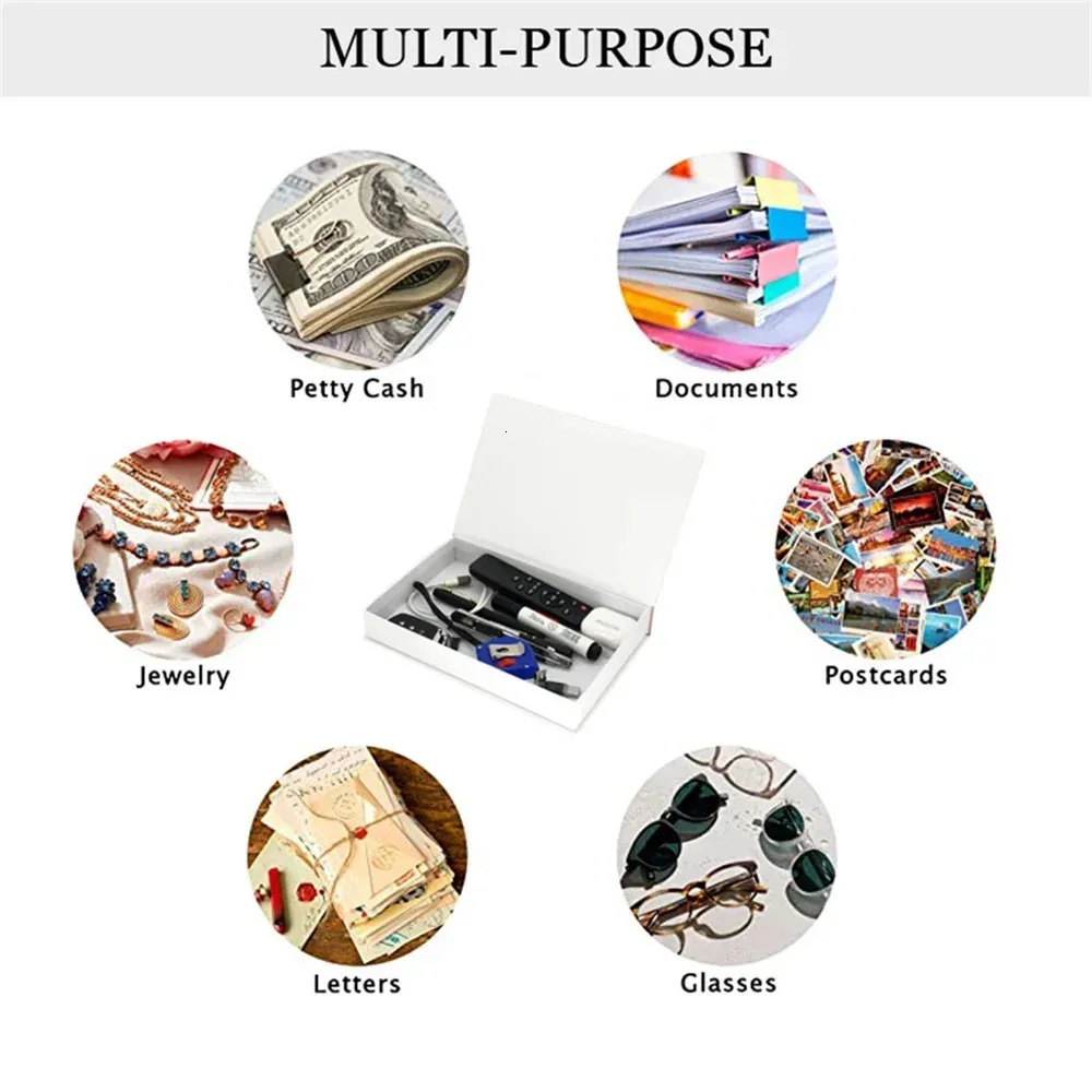 Fake Books Glass Remote Control Storage Box Coffee Table Office ...