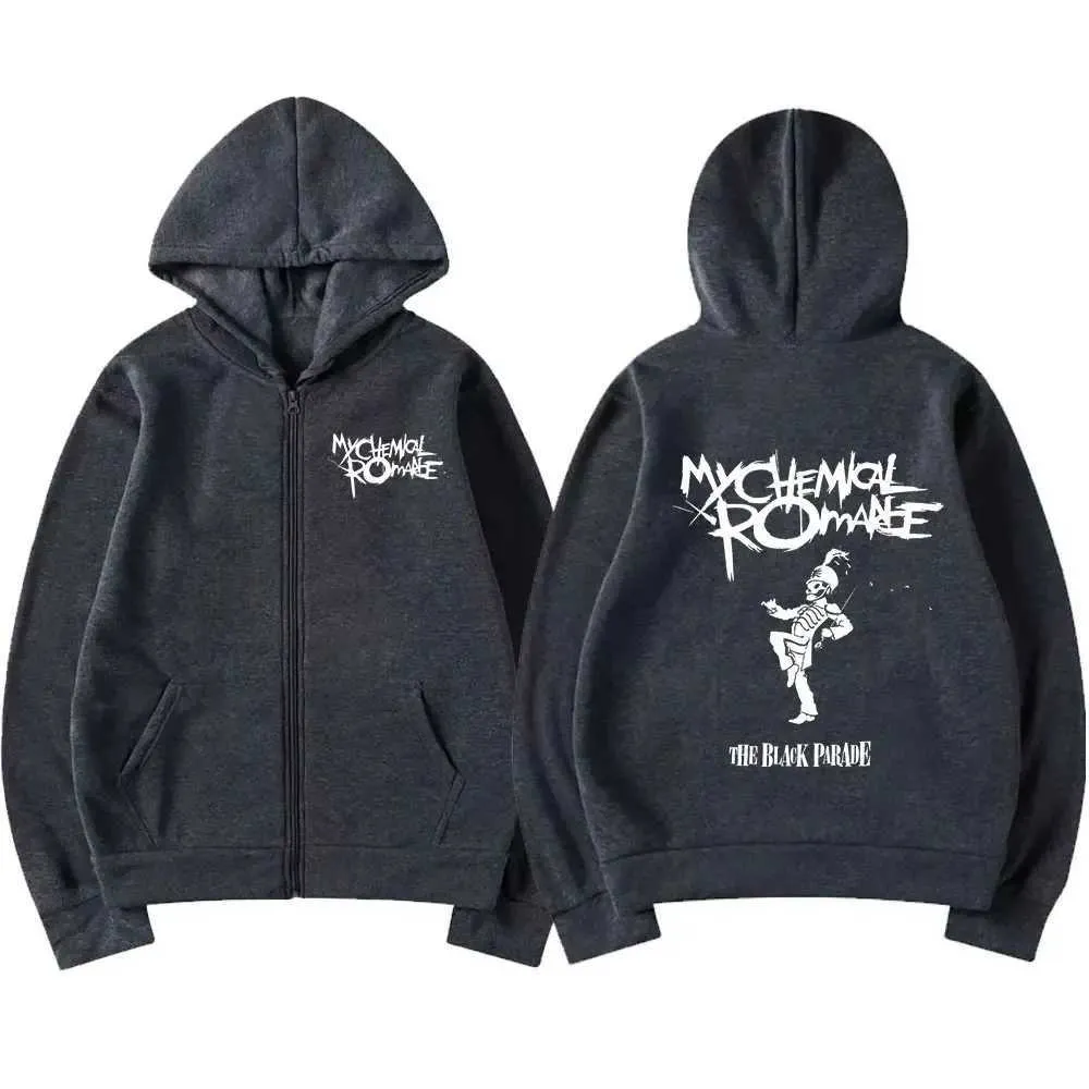 My Chemical Romance デッド ジッパー パーカー ブラック パレード
