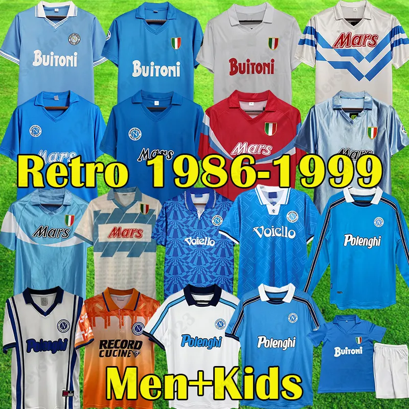 1987 1988 ナポリ レトロ サッカー ユニフォーム 98 99 コッパ