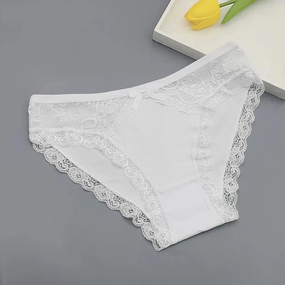 Moonflame 5 Stück Weibliche Unterwäsche Mädchen Low Rise Baumwolle Slips  Sexy Spitze Erwachsene Damen Sexy Höschen 251218 Von 18,12 €