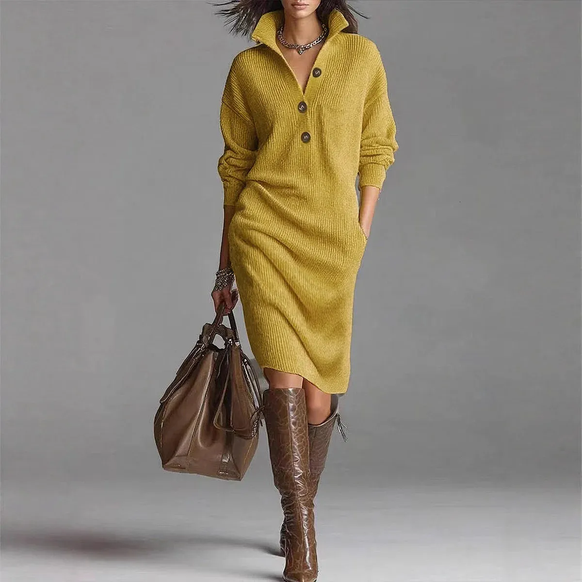 sachin and babi light blue dress Autumn Winter Loose Sweater Dress Women Casual... From 34,1 €