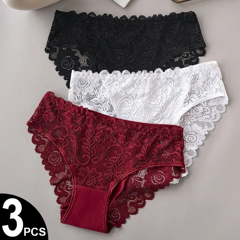 Acquista Mutandine Di Pizzo Intimo Da Donna Senza Cuciture Lingerie Morbida Intimo Mutande Femminili Sexy Comode Mutandine Floreali In Italia A Partire Da 2.69 - Foto 4