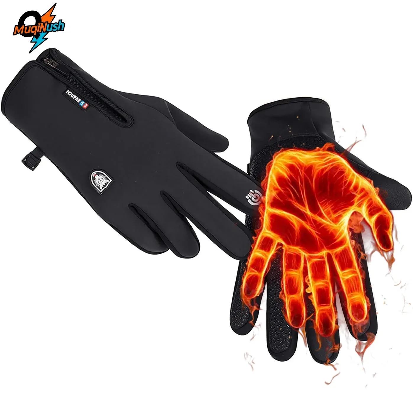 SUN CUBE Winter Gloves Men Women, Touch Screen Thermal