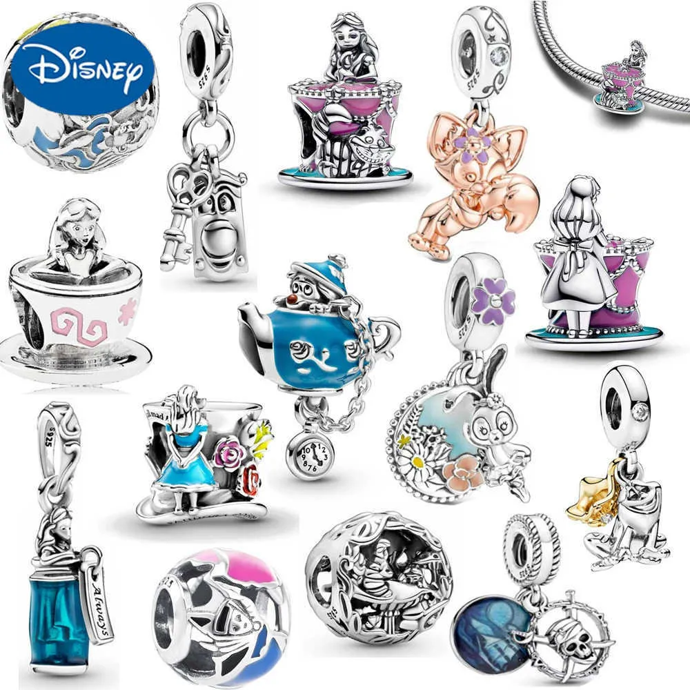 Disney Miniso Alice in Wonderland Bracelet Alice Cat Rabbit Diy Charm ...