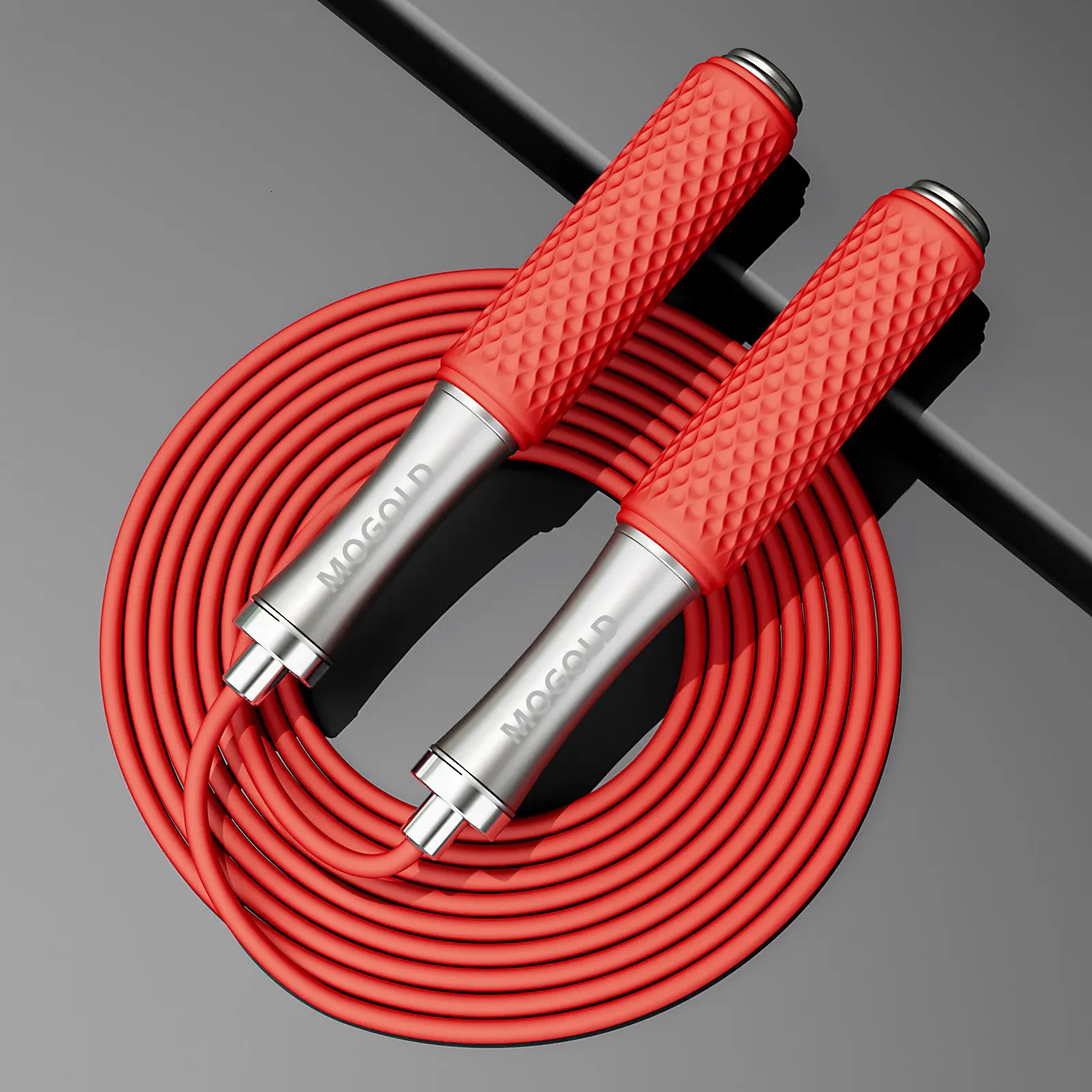 Mogold Ropes MOGOLD Fitness Jump Rope with Thickened Metal Tips and Anti-Slip Handle ...