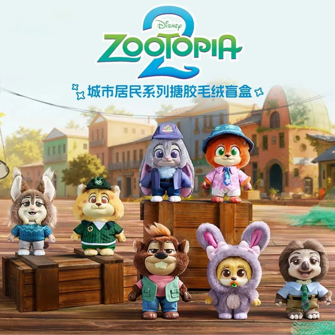 Disney Vinyl Collectible Dolls 2体セット Disney Zootopia 2 City Residents Series Daily Life Blind Box Toys