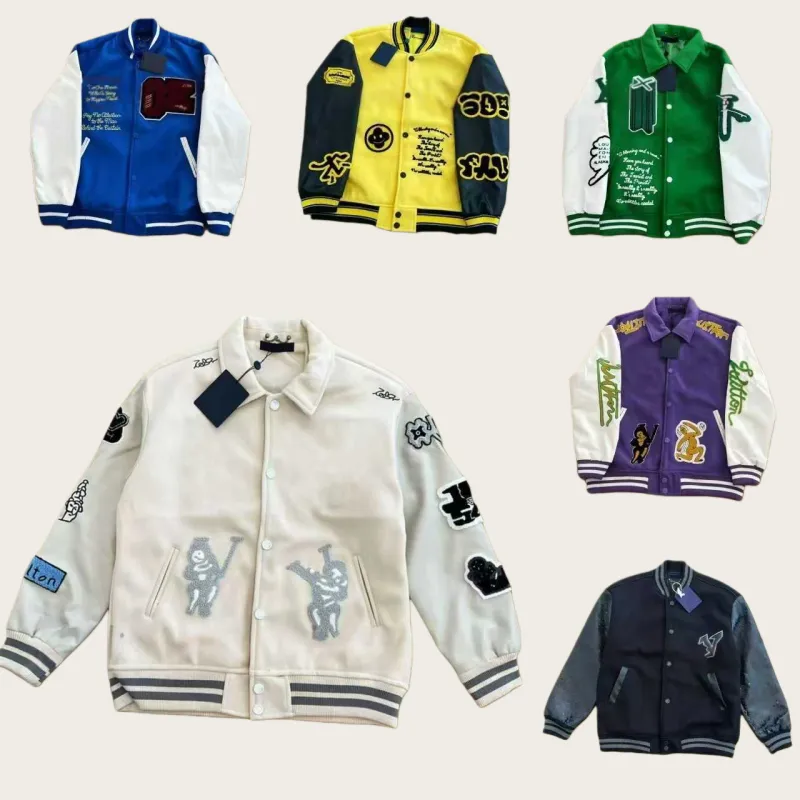 Baseball Coat Single Breasted Warm Varsity Jacket for Men and Women ...