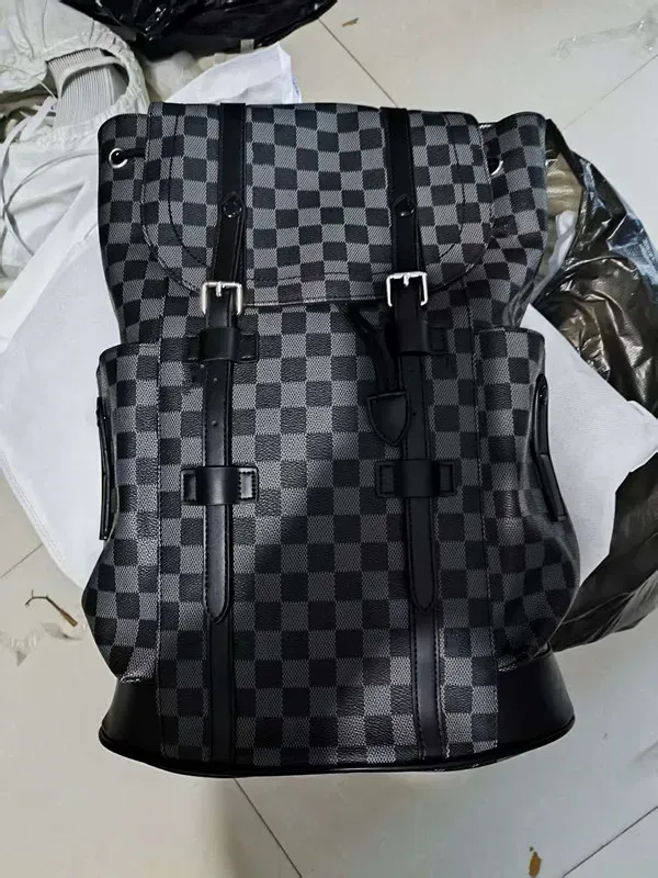 louis vuitton canvas backpack school Nigo Campus N40380 The pairing of monogram macassar canvas with black cowhide Tas louis vuitton | High