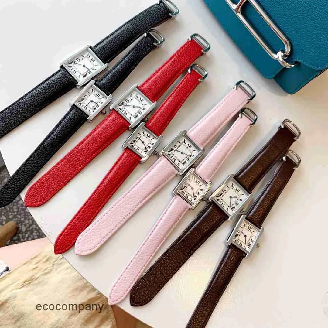 Expensive Tank Watch 10JU Tanks Watches Luxury Quartz Movement Leather Strap Sapphire Glass ...