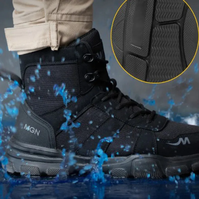 Scarpe Antinfortunistiche Uomo Puntale Acciaio - Stivali Lavoro Leggeri Indistruttibili - Foto 3