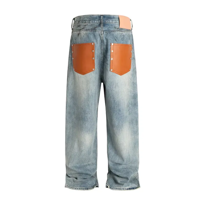 Vitnage Washed Mud Stained Dirty Jenas Pants For Men... From 49,06 
