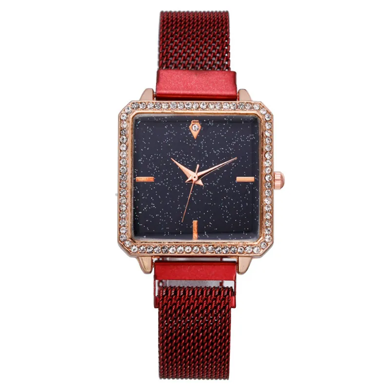  Luxury Square Starry Sky Women Watch leather watc Shop Our Drop Shipping Women main image 4