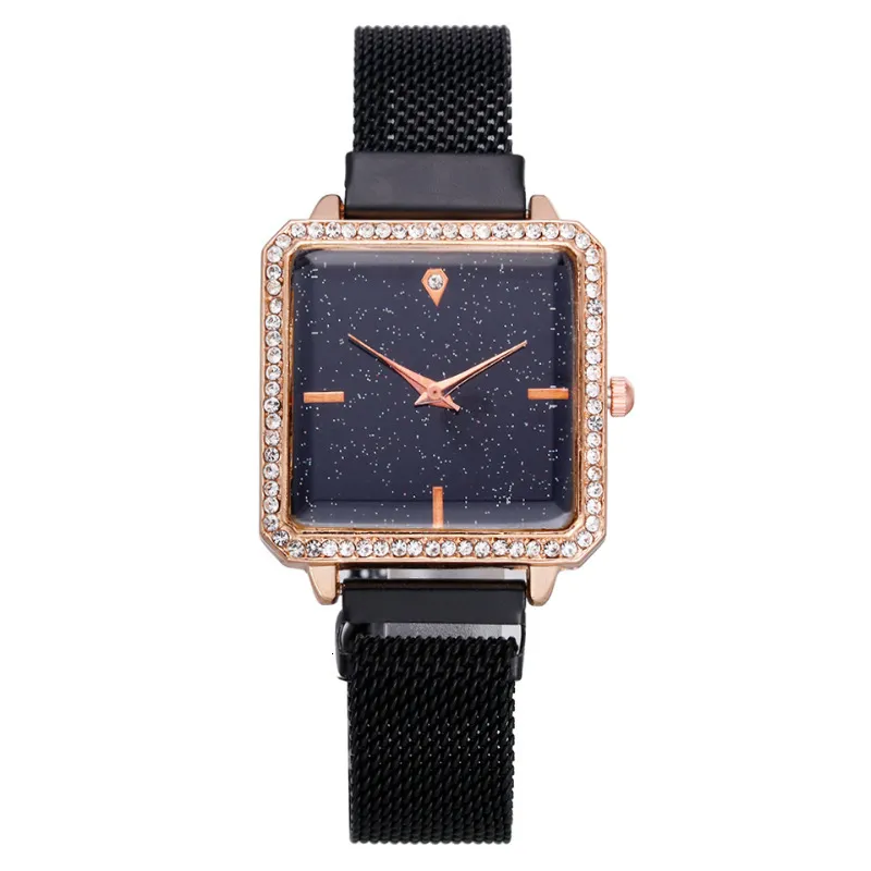 Fashionable Square Starry Sky Dial With Rhinestone... From  display picture 3