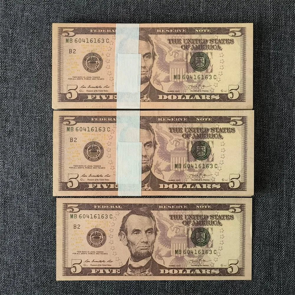 ☆ DHgate 추천 핫 아이템: 3A 현실적인 미국 달러 지폐 플레이 머니 결혼식, 생일, 크리스마스 디왈리 장식용 50% 크기 종이  영화 소품 10, 20, 50, 100 USD 메모 78x33mm