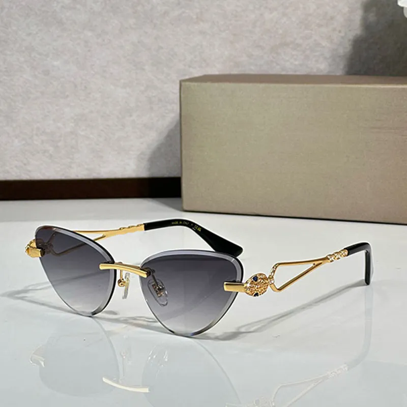Rimless Titanium Frame Polarized Sunglasses UV400 Protection Cat Eye Stylish Rimless Titanium Frame Polarized Sunglasses Women  main image 4
