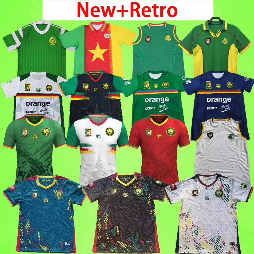 New + Retro 2026 Cameroon Soccer Jerseys ANGUISSA From