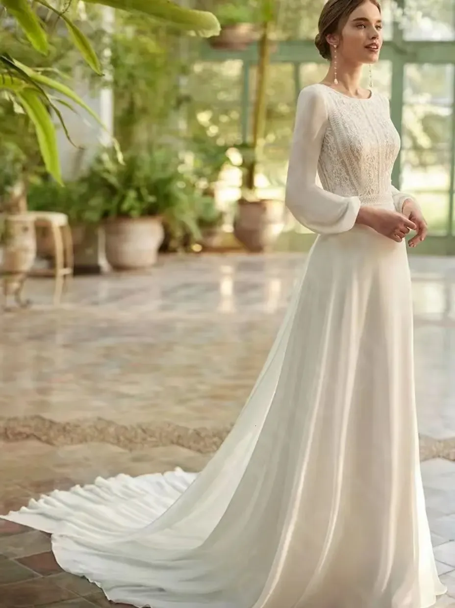 Ivory Floor-Length Empire Waist Wedding Dress with Long Sleeves and Cowl  Neck in 100% Silk for Summer Outdoor Banquets from Dhgate Urban Sexy Dresses  - price 196.54