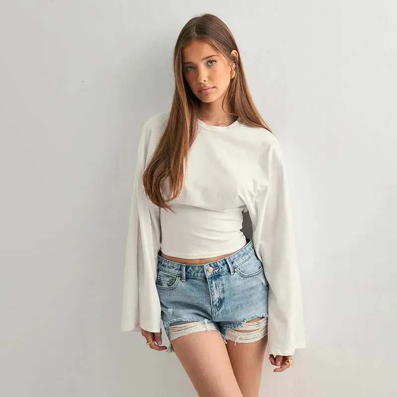 maglietta estiva da donna con stampa grafica, stile Y2K