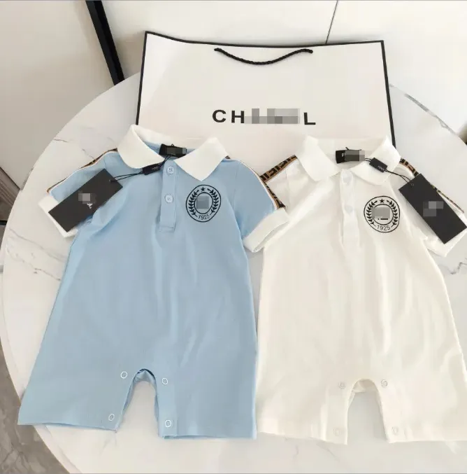 Aac Baby Designer Rompers   Toddler Lapel Jumpsuits,... 