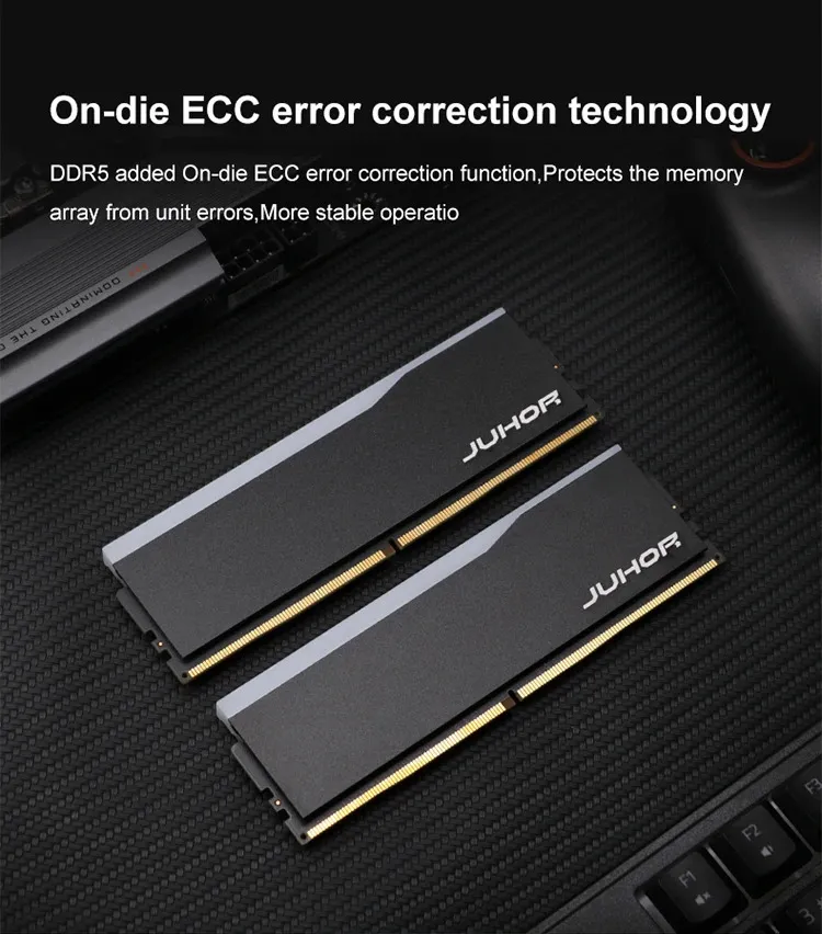 JUHOR DDR5 RGB 16GB 6000MHz Desktop PC5 DIMM Memory Module from