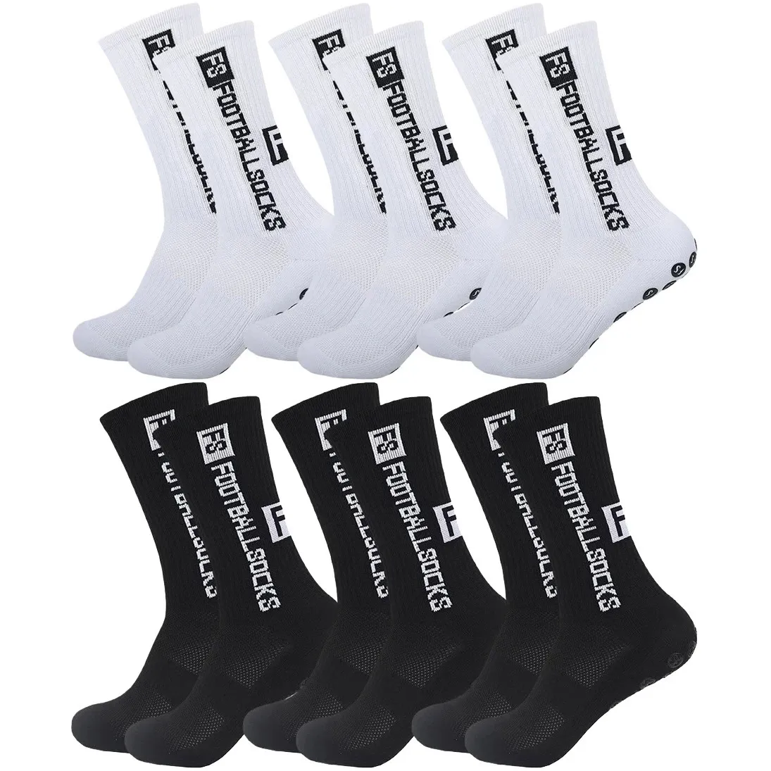 Chaussettes de sport - DYGSWIN - Lot de 5 - Antidérapantes