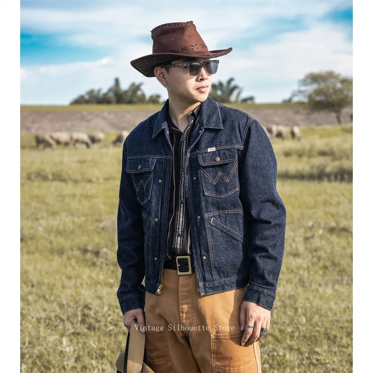 Red Tornado Selvedge Denim Jacket 1960s Retro From Kuo01, Rs