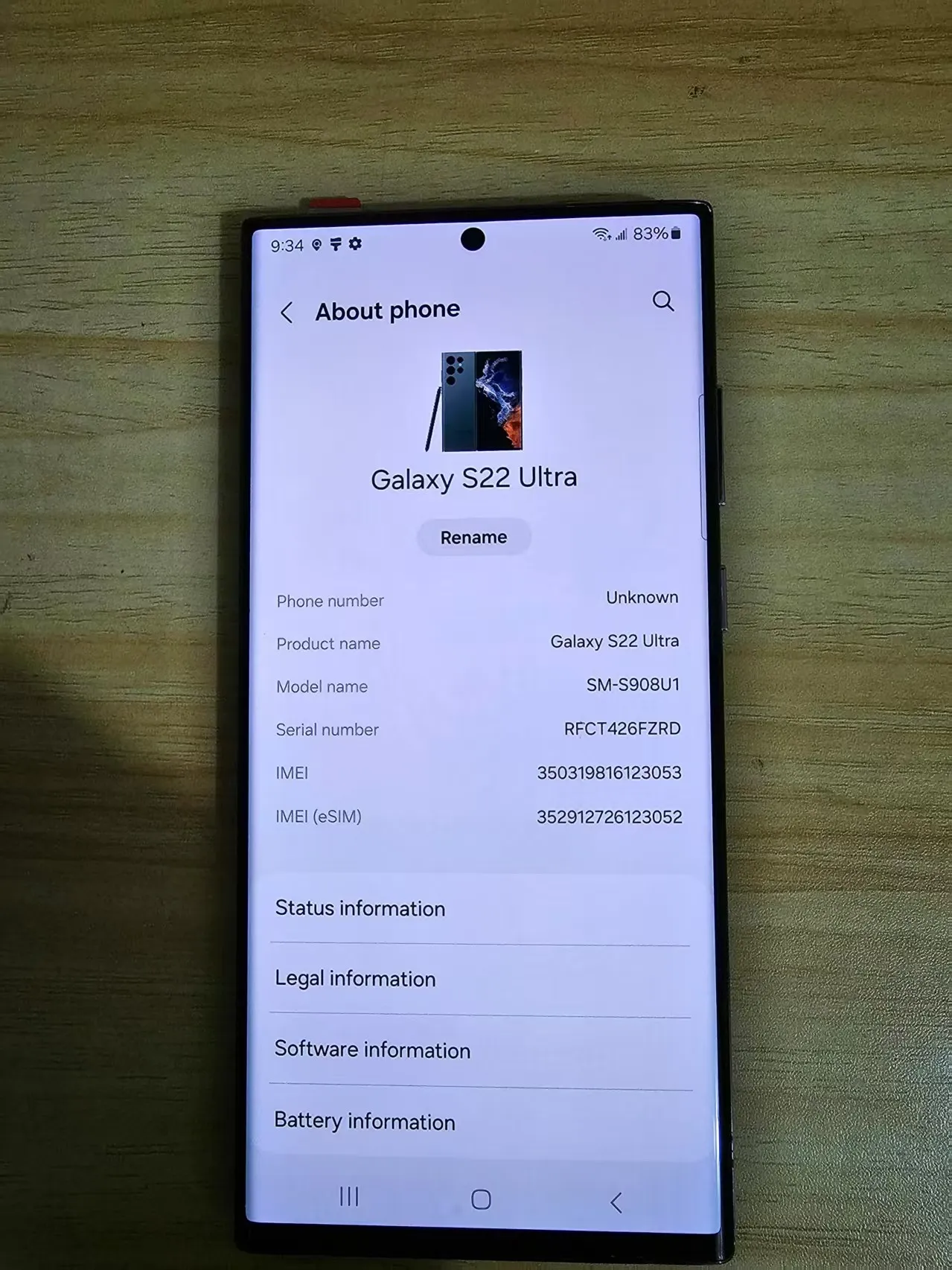 Samsung Galaxy S22 Ultra Refurbished Smartphone  From Zhou0214