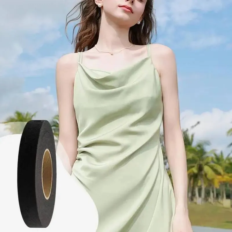 hem tape for dress Iron-on Hem Clothing Tape 2 Rolls Adhesive Hem Tape 1 Inch x 5.5 Yards Pants Fabric Tape No Sew Iron on Hemming Tape Fabric Fusing Tape Roll for