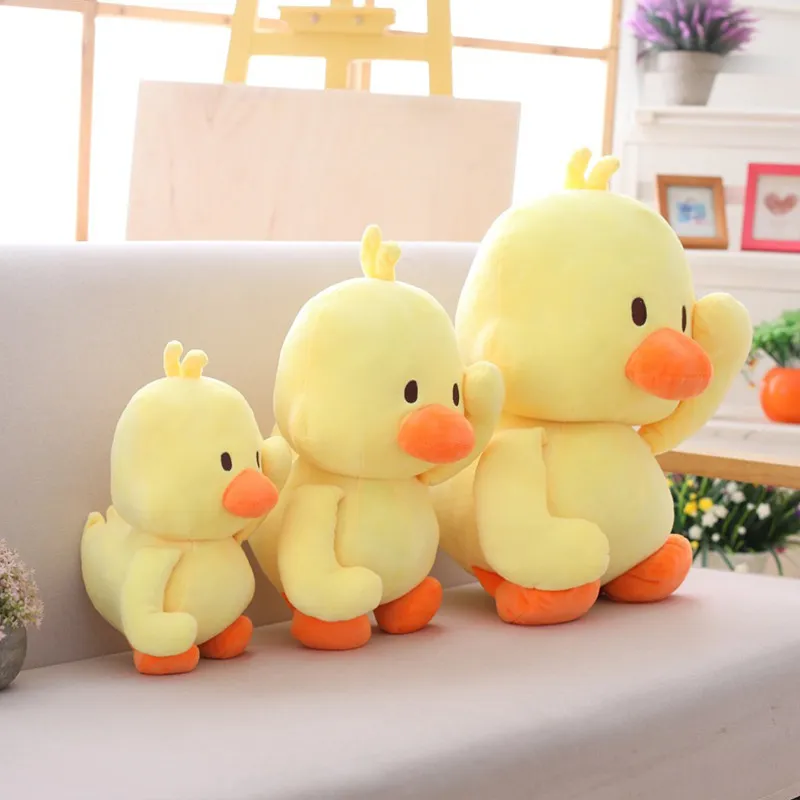 踊る黄色いアヒルのぬいぐるみ 動くぬいぐるみ、抱き枕付き、子供向け