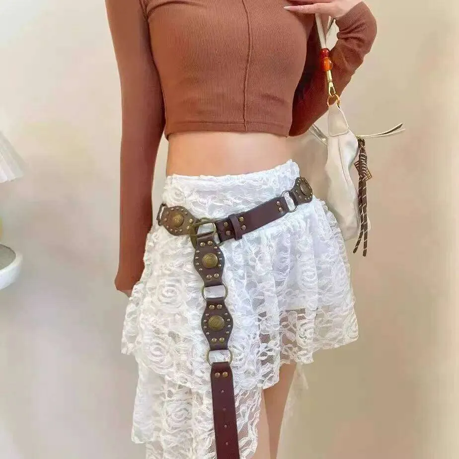 Cintura Western Da Donna In Pelle PU Con Fibbia Floreale E Turchese, Stile Cowboy, Disponibile In 3 Misure (100, 110, 120 Cm) - 5