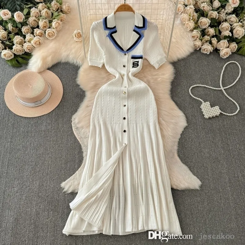 green emerald velvet dress Floral Embroidered Cap-Sleeve V-Neck A-Line Dress S / White/Blue