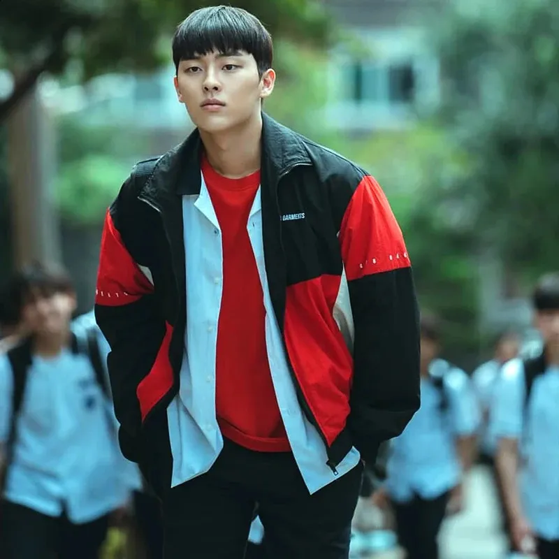 Weak Hero Ahn Suho Unisex Sports Trench Jacket  From Kuo01