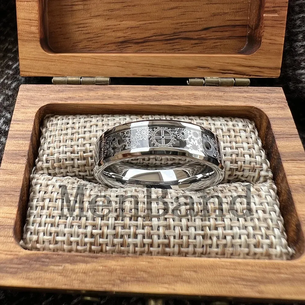 MenBand Anillo De Carburo De Tungsteno Para Hombre Y Mujer, Banda De Boda De  6/8mm Con Rueda Dentada Mecánica E Incrustaciones De Fibra De Carbono,  Ajuste Cómodo 251224 De 16,48 € | DHgate, image size:1001x1001