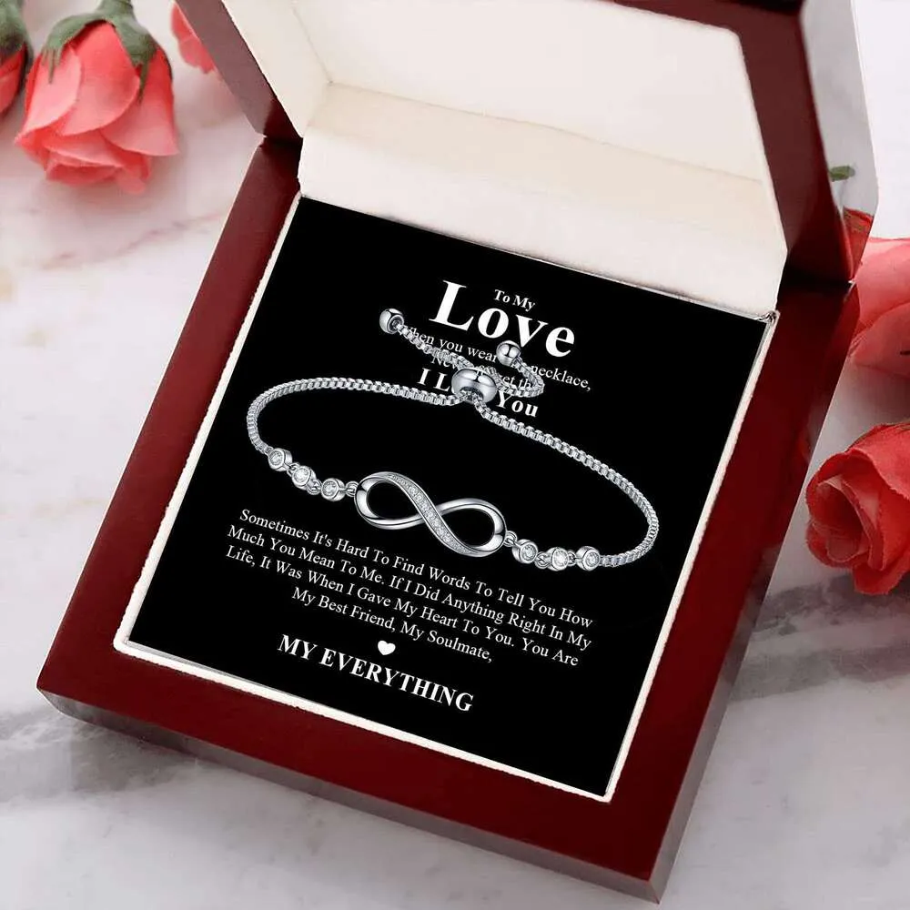 Adjustable Figure 8 Mobius Bracelet Luxury Jewelry_voghion.com