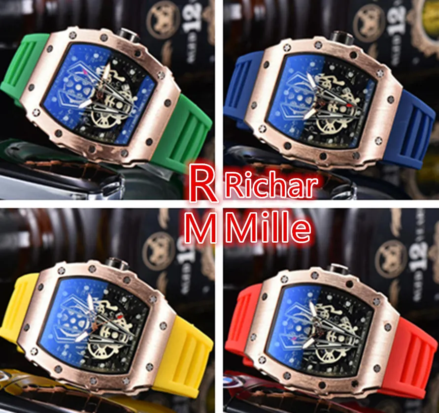 KIMSDUN Orologio Sportivo Skeleton Uomo Unisex – Cassa Tonneau Trasparente, Quarzo, Data, Impermeabile 3 ATM, Cinturino In Silicone - 2