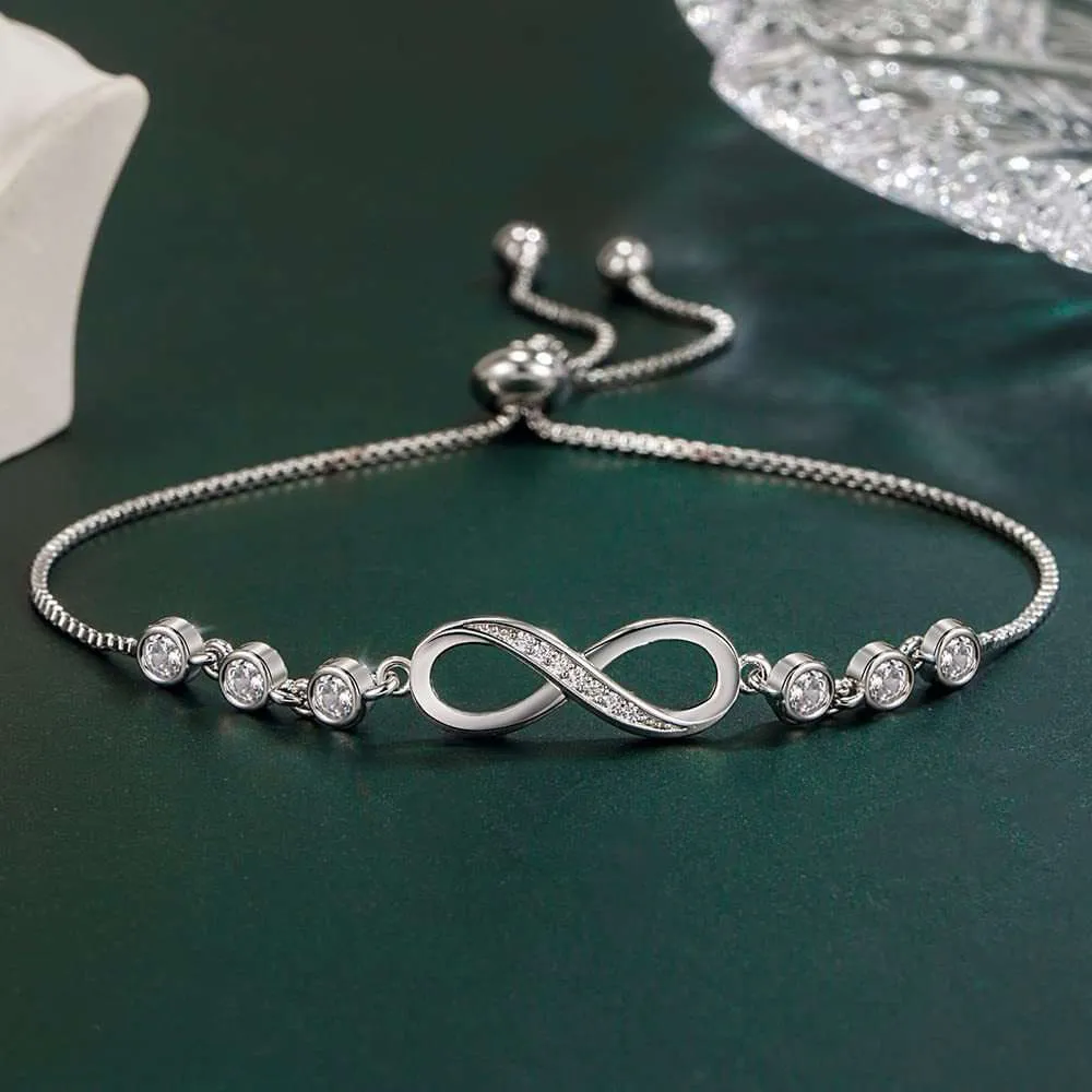 Adjustable Figure 8 Mobius Bracelet Luxury Jewelry_voghion.com