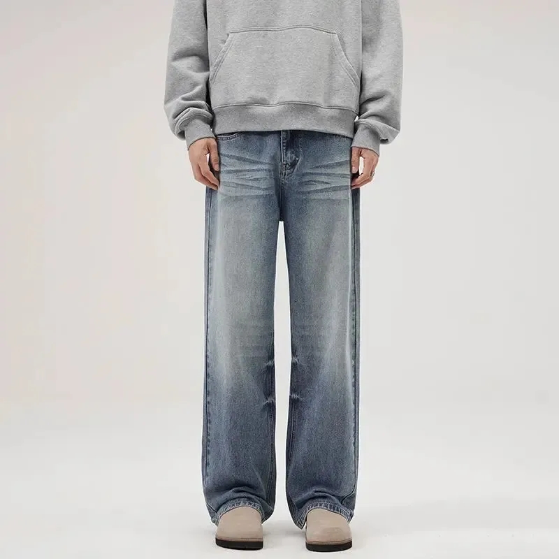 Herren Frhling Und Herbst, Veraltet, Locker, Retro, Gewaschen, Regelmig,  Trendig, Jugend, Lssig, Bambus, Gerades Bein, Jeans, Katzenbart, Hose  251215 Von 33,8  | DHgate