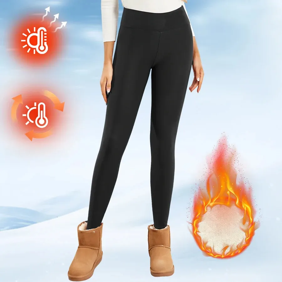 Leggings Donna In Pile Spesso Va Alta Termici Morbidi Avvolgenti Controllo Pancia Caldi Inverno Casual Da 7,59 € | DHgate