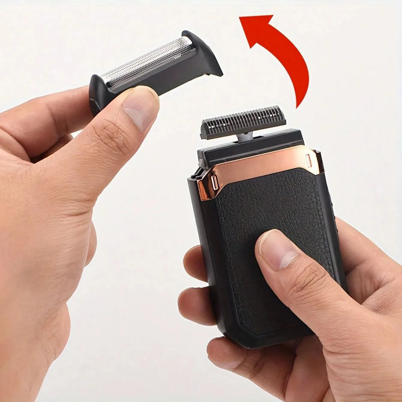 Men's rechargeable electric razor and trimmer with ABS material and ...