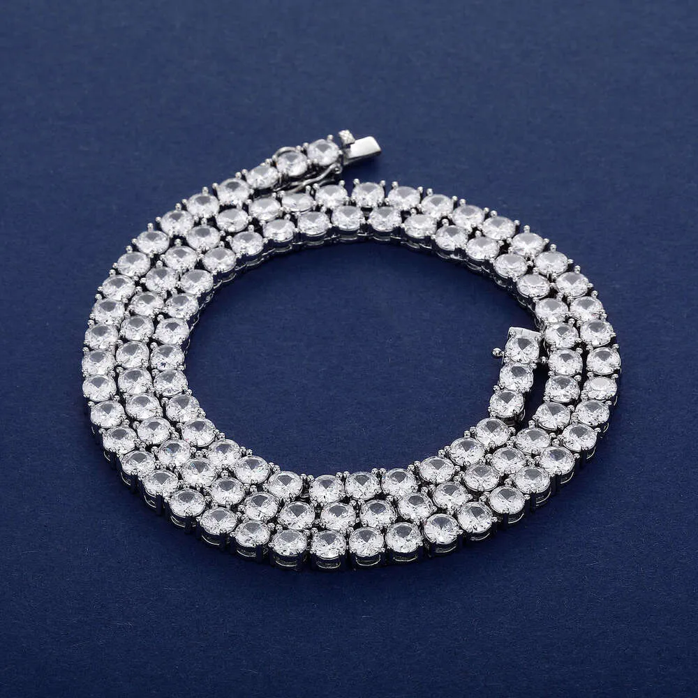 Zircon Tennis Chain Men's Necklace European And American Niche Hip Hop Jewelry Women's Bracelet_voghion.com