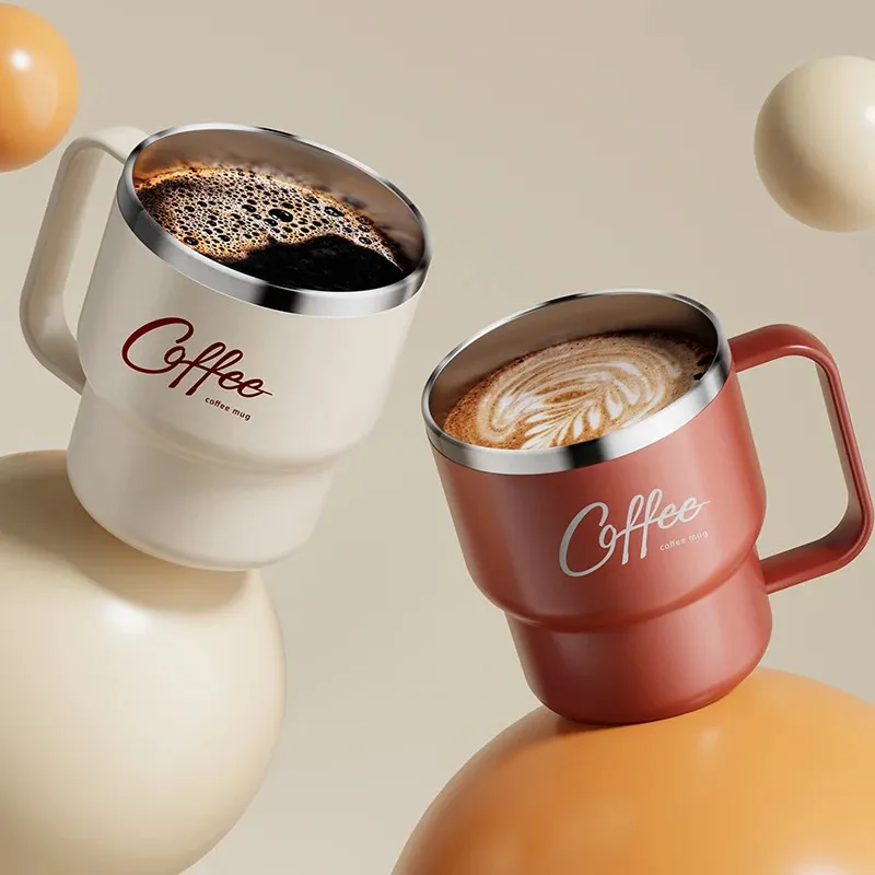 Tazza da acqua da 300 ml con poignée, tazza da caffè in acciaio inossidabile 304 con isolamento termico, per l'ufficio e la casa (colore | Leroy Merlin