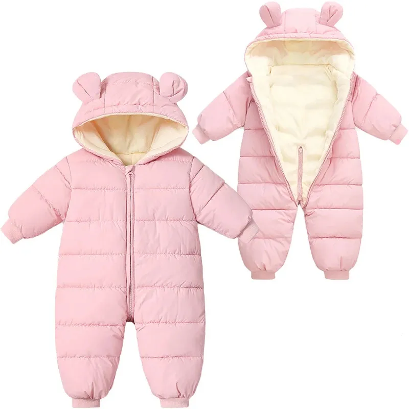 Neonato Orso Snowsuit Neonato Pile Romper Bambino Tuta di Peluche con