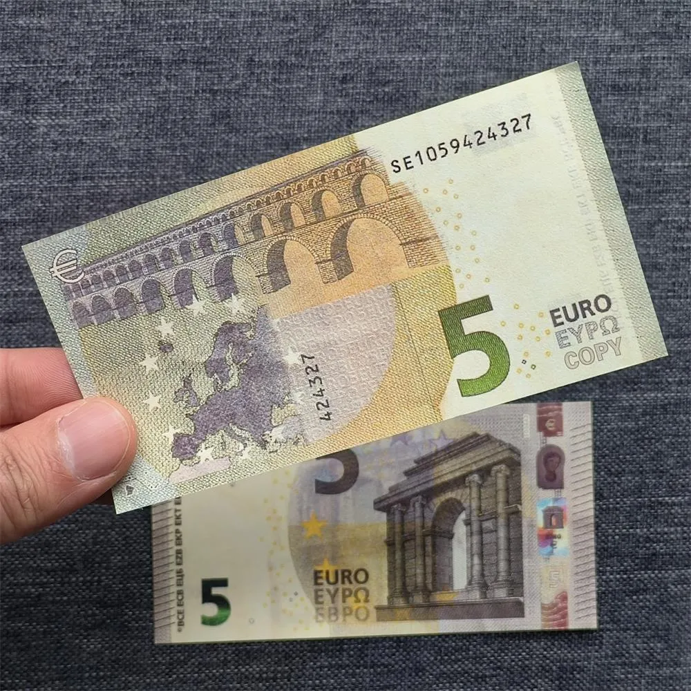 ✓ DHgate 추천 3A 유로 소품 화폐 노트 고품질 레이저 인쇄 할로윈 크리스마스 파티용 50% 크기 유로 지폐 10, 20, 50,  100, 200, 500 단위 67x36mm 바로 구매