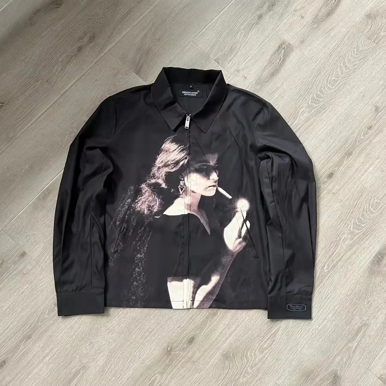 UNDERCOVER Mens Rib Sleeve Baseball Jacket Warm From Kong00