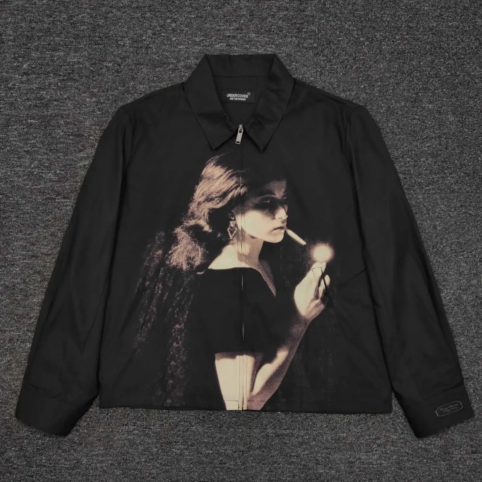 UNDERCOVER Mens Rib Sleeve Baseball Jacket Warm From Kong00