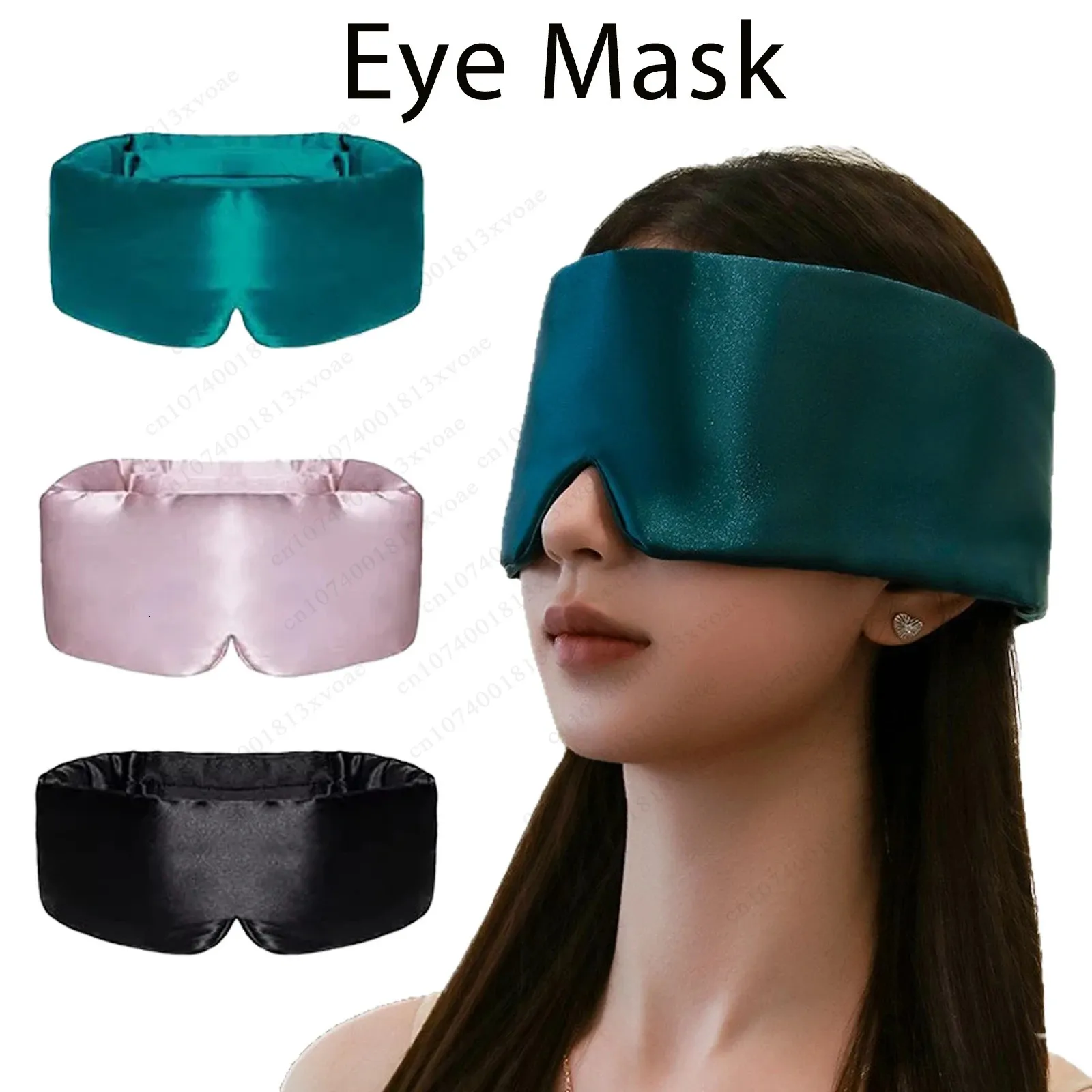 Blocco della luce Maschera per gli occhi per il sonno Morbida imbottura Copertura per ombra da viaggio Resto Rilassarsi Dormire Benda per gli occhi Copertura per gli occhi Maschera per il sonno